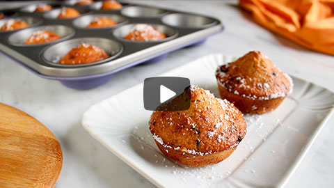 Video ricetta Muffin al cocco e cioccolato