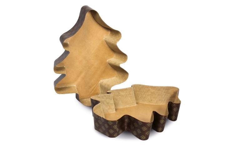 Christmas tree paper baking mould