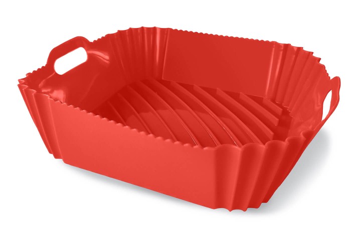 Contenitore quadrato con manici in silicone