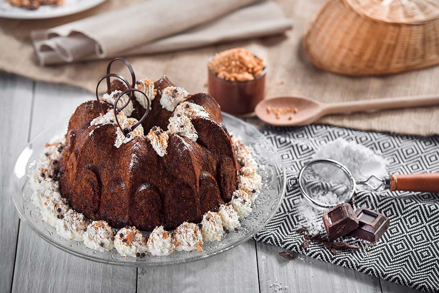 Gâteau marbré au chocolat